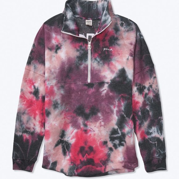 PINK Victoria's Secret Tops - VS PINK VARSITY HALF ZIP